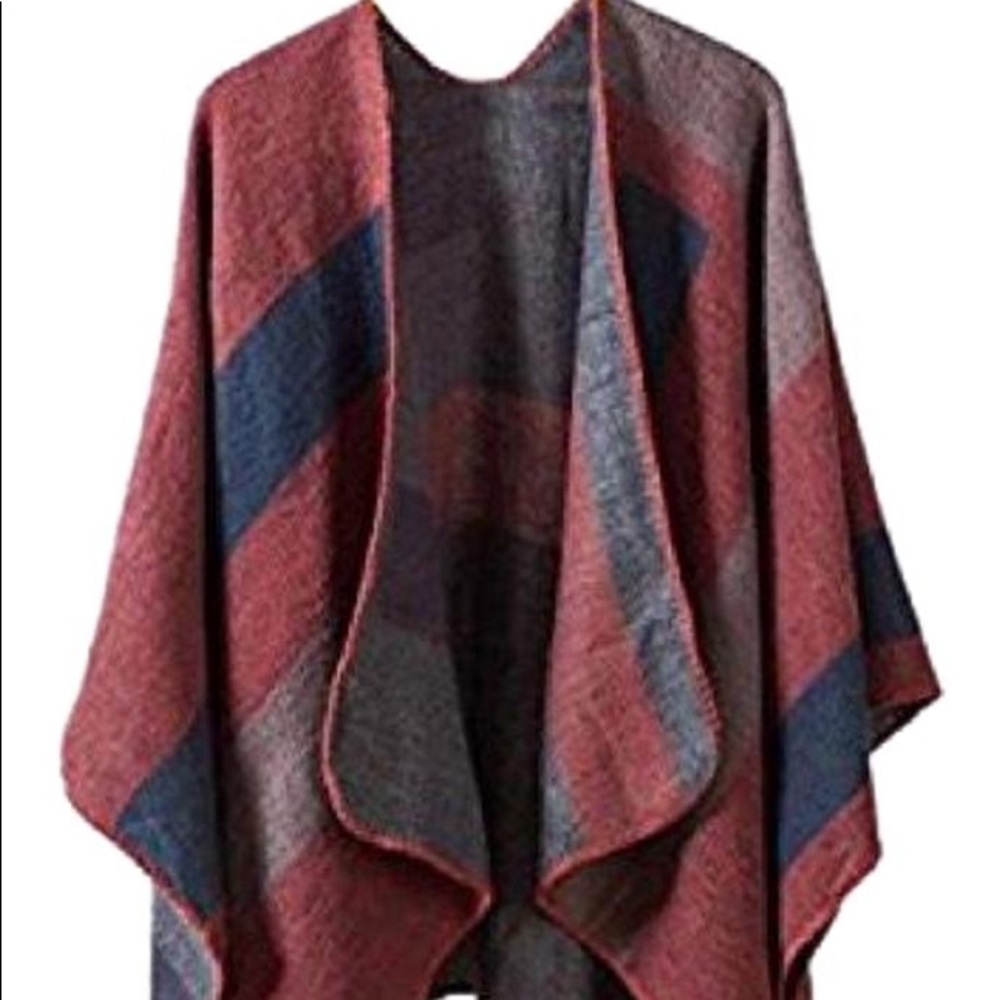 BB Dakota Poncho cardigan one-size